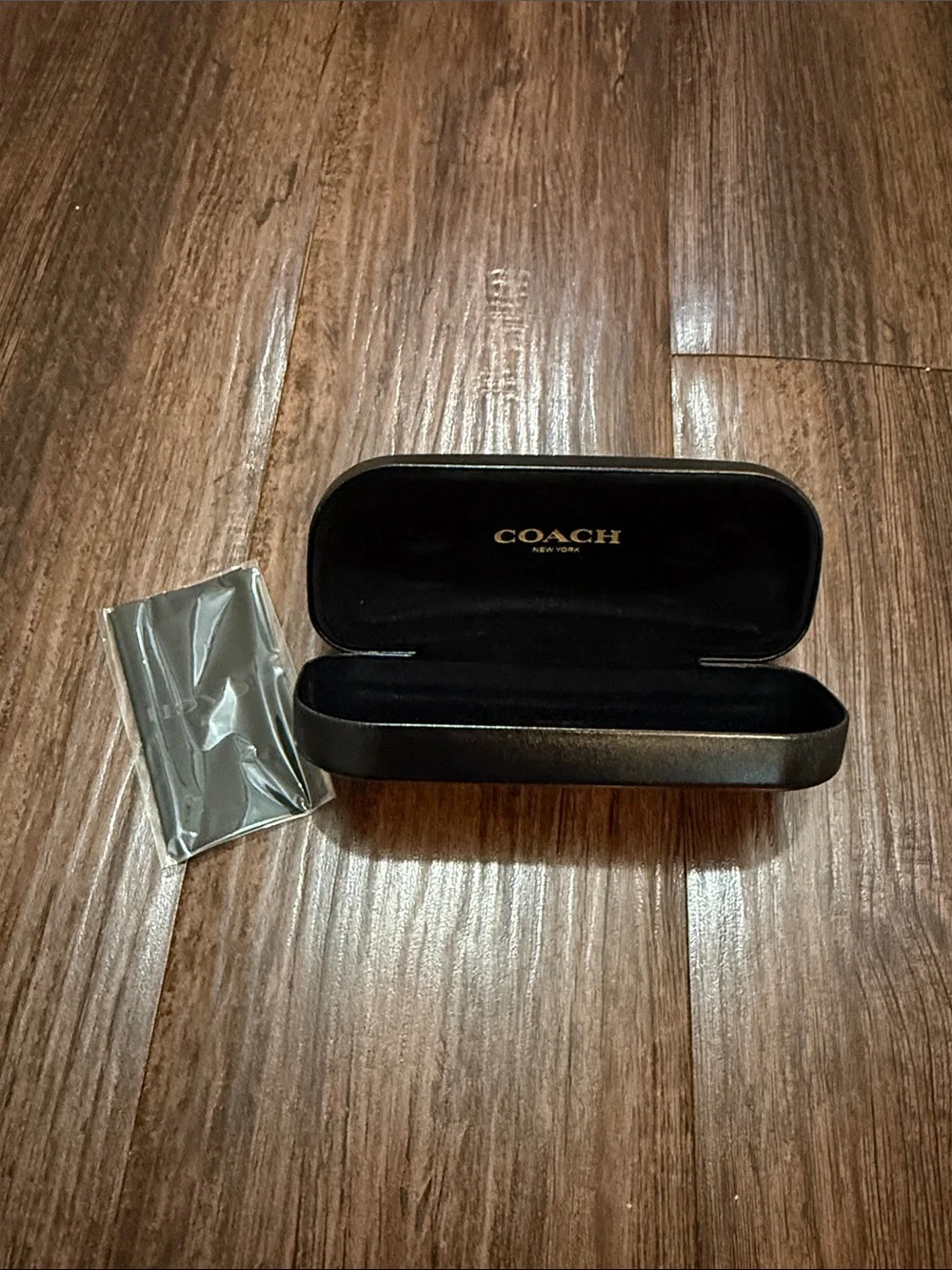 Coach Black Hardshell Sunglass/Glasses Case with Logo - NEW!